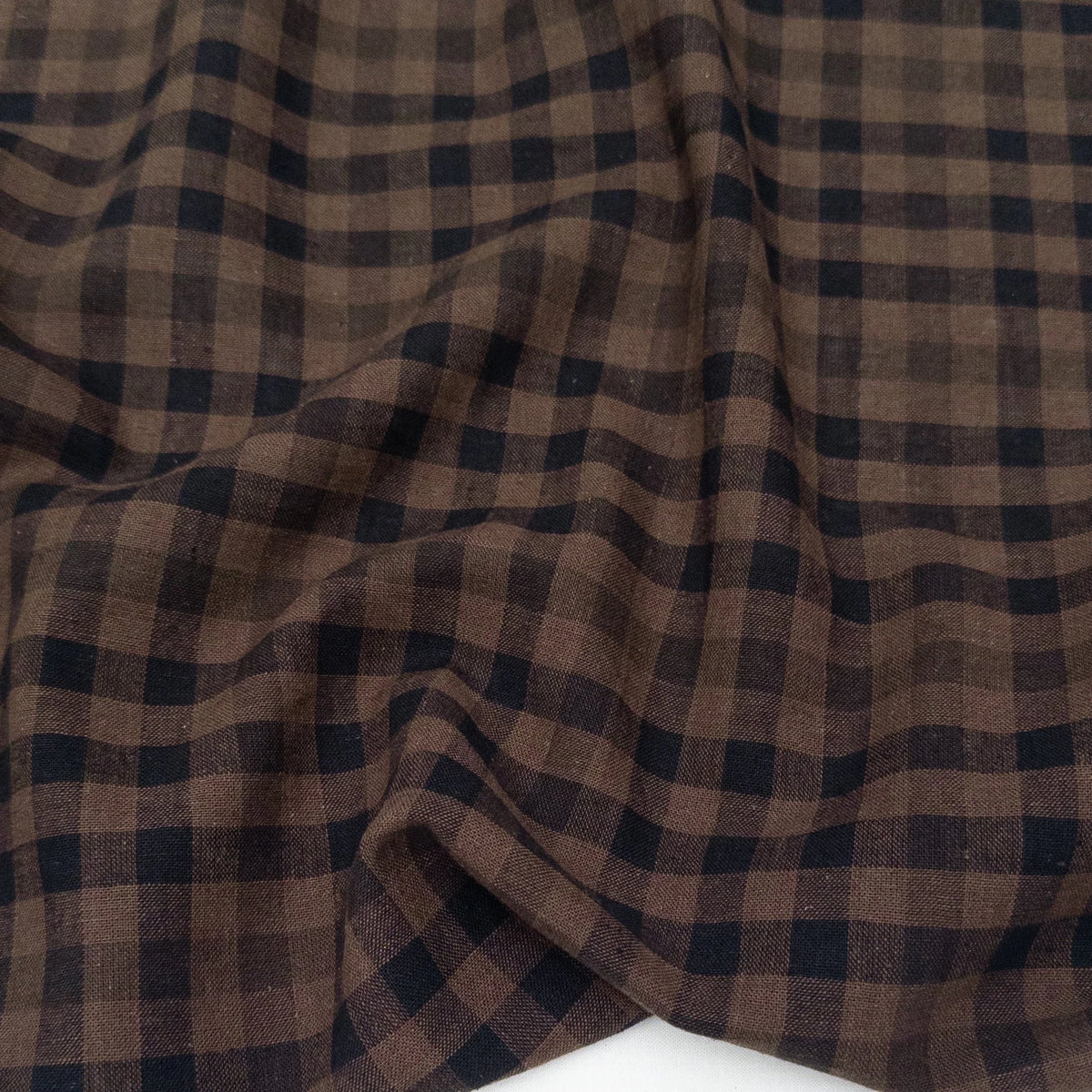 Coffee Bean Yarn Dyed Linen/Cotton Blend