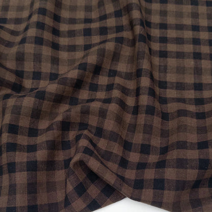 Coffee Bean Yarn Dyed Linen/Cotton Blend
