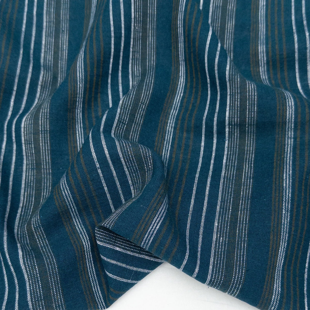 Mariner Stripe Yarn Dyed Linen/Cotton Blend