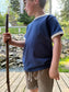 Navy Canadian Milled Cotton Jersey - Midweight