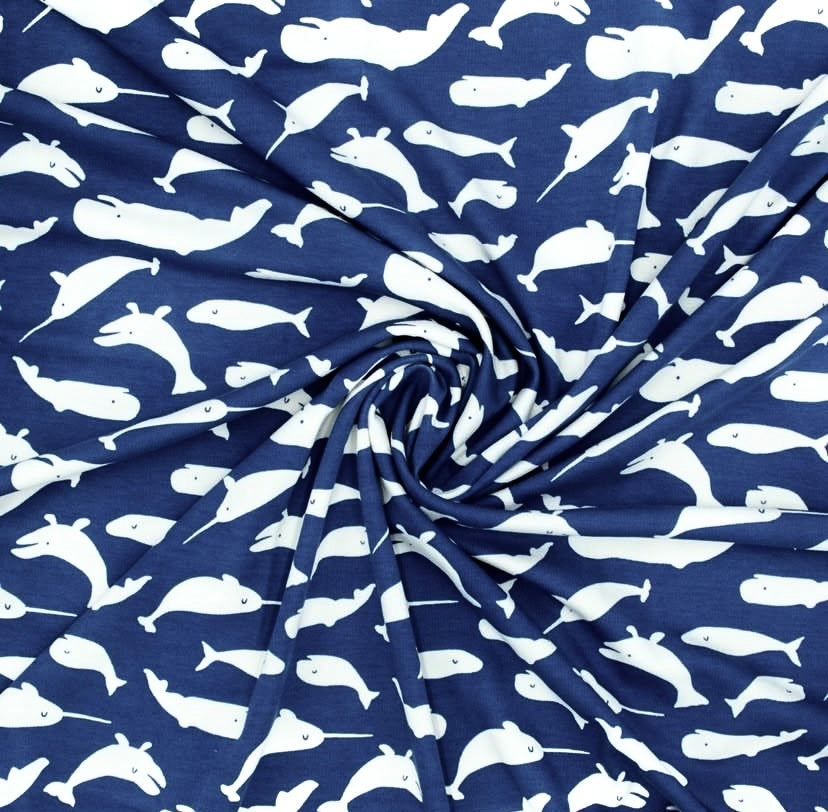 Oh Whale Soothe Knit Jersey