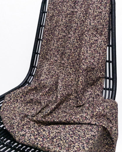 Moody Floral Stretch Cotton/Linen Blend