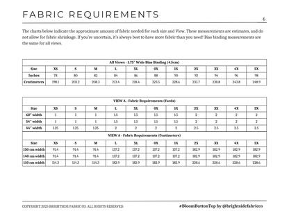 Bloom Button Top and Dress Sewing Pattern