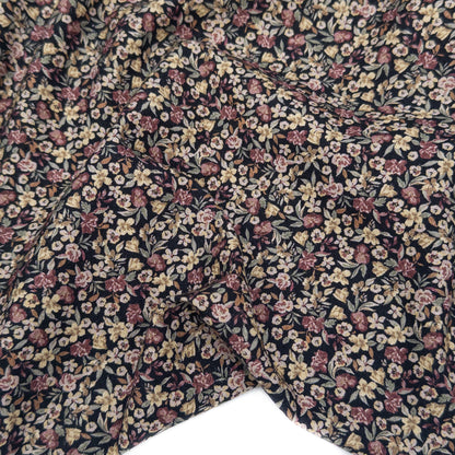 Moody Floral Stretch Cotton/Linen Blend