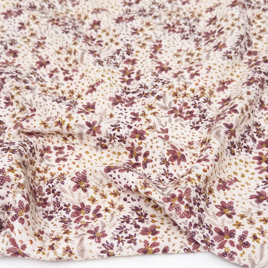 Vintage Floral Cotton Jacquard - Petal