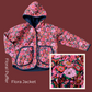 Pink Floral Quilted Puffer