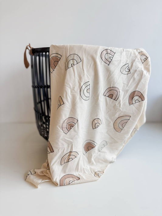 Muted Rainbow Bamboo/Cotton Jersey