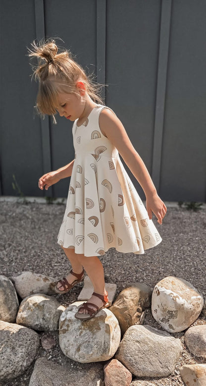 Muted Rainbow Bamboo/Cotton Jersey