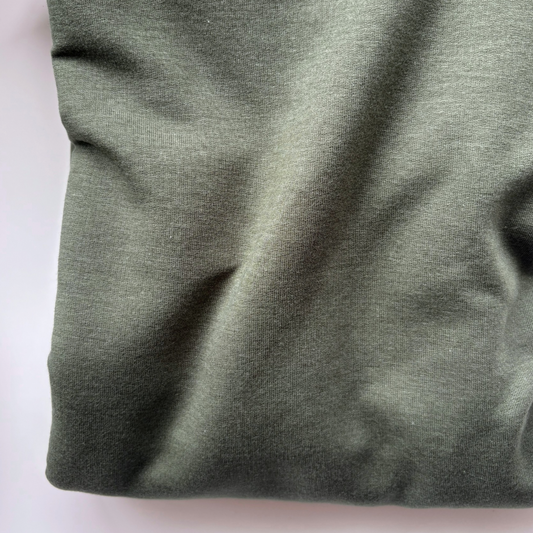 Olive Tencel Cotton French Terry
