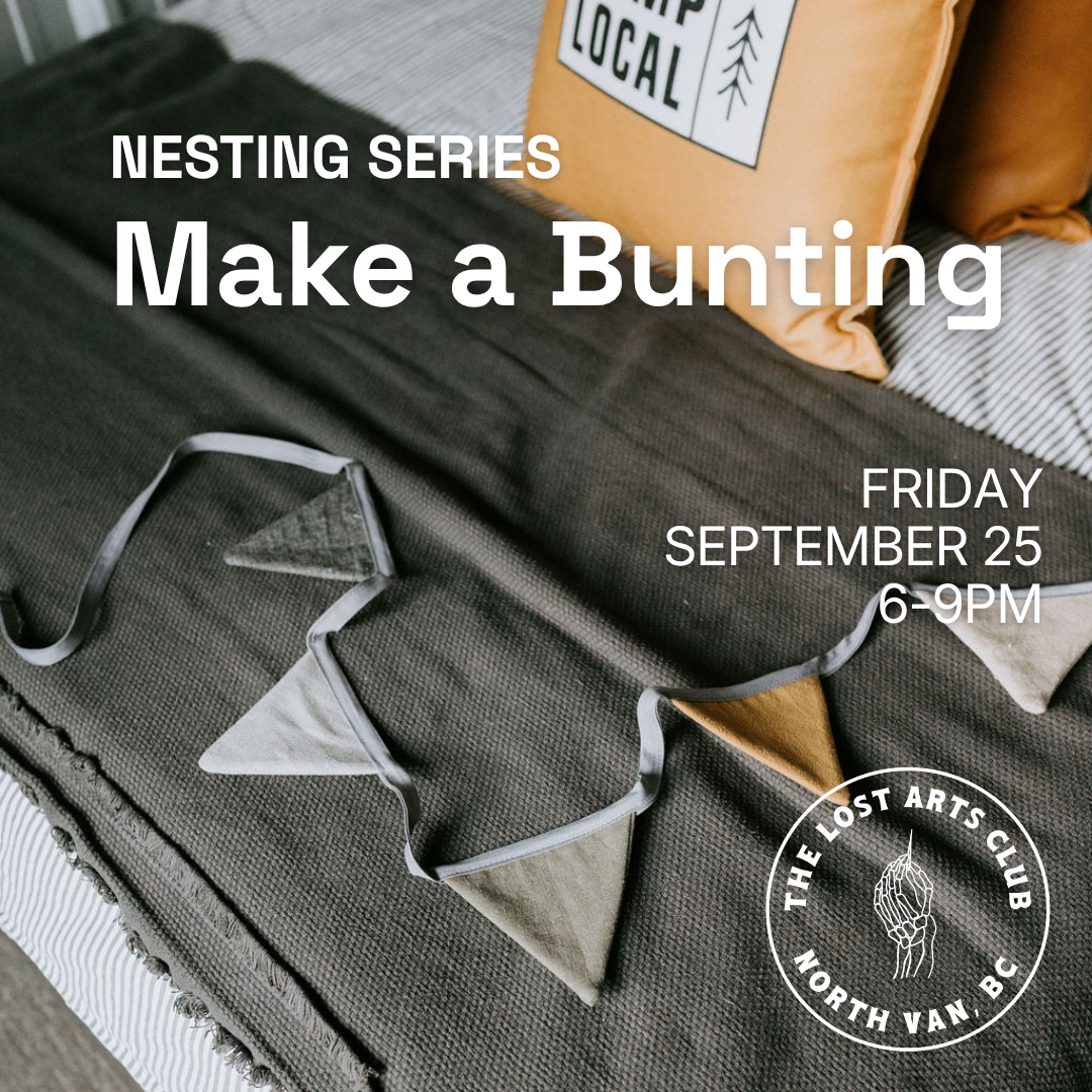 Learn to Sew - Bunting - Friday Sept 25th