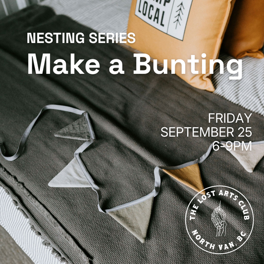 Learn to Sew - Bunting - Friday Sept 25th