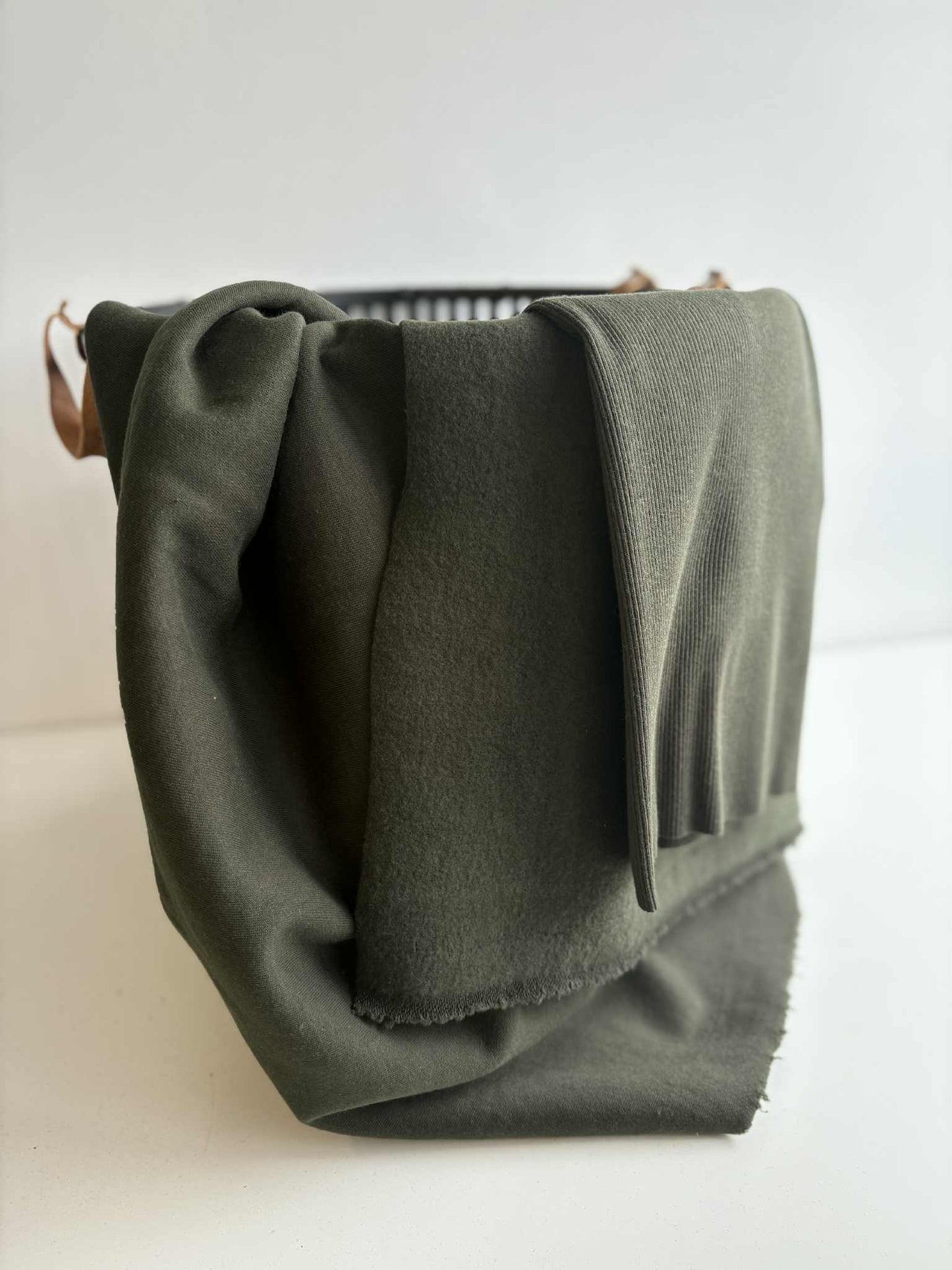 Frost Heavyweight Cotton Fleece & Rib - Evergreen