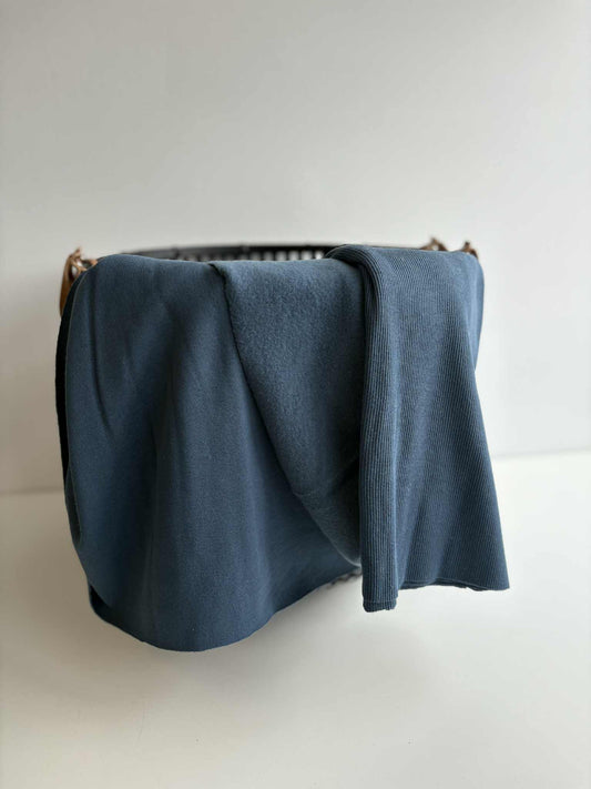 Frost Heavyweight Cotton Fleece & Rib - Ocean