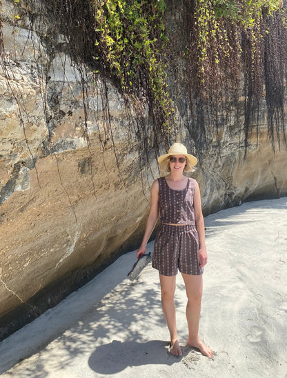 Bloom Button Top and Dress Sewing Pattern