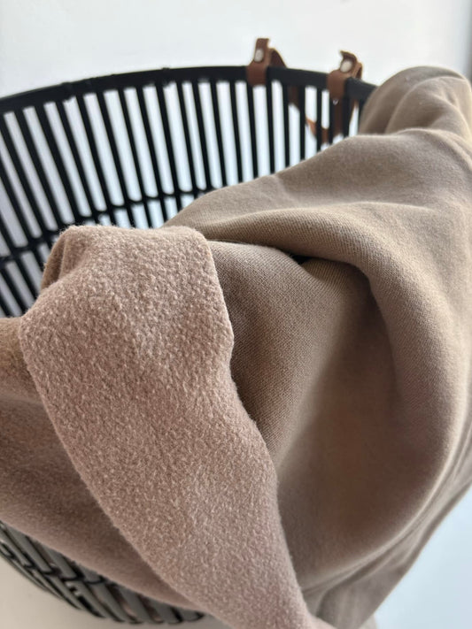Mushroom Canadian Milled Cotton Fleece