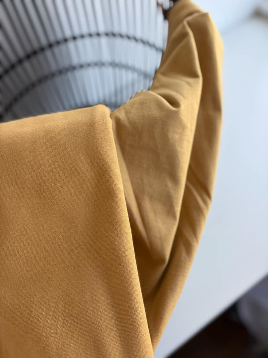Goldenrod Canadian Milled Cotton Jersey & Rib