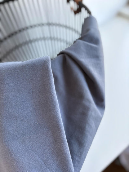 Slate Blue Canadian Milled Cotton Rib