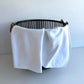 White Canadian Milled Cotton French Terry & Rib