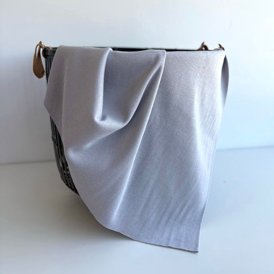 Dove Grey Canadian Milled Cotton Rib