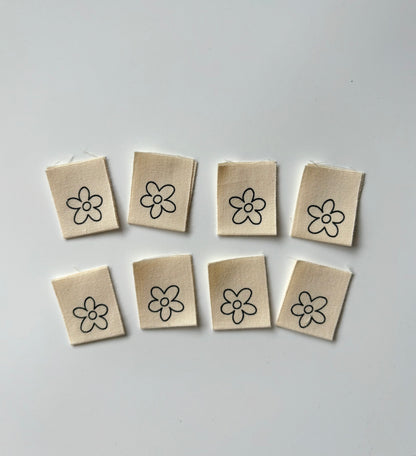 Cotton Labels - Flowers
