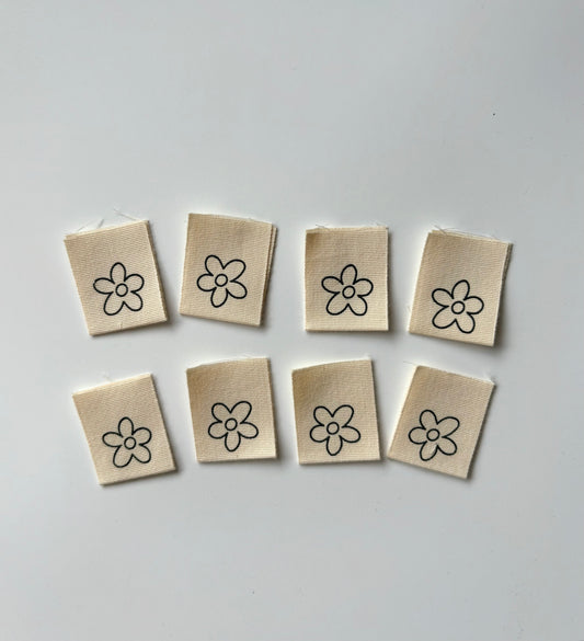 Cotton Labels - Flowers