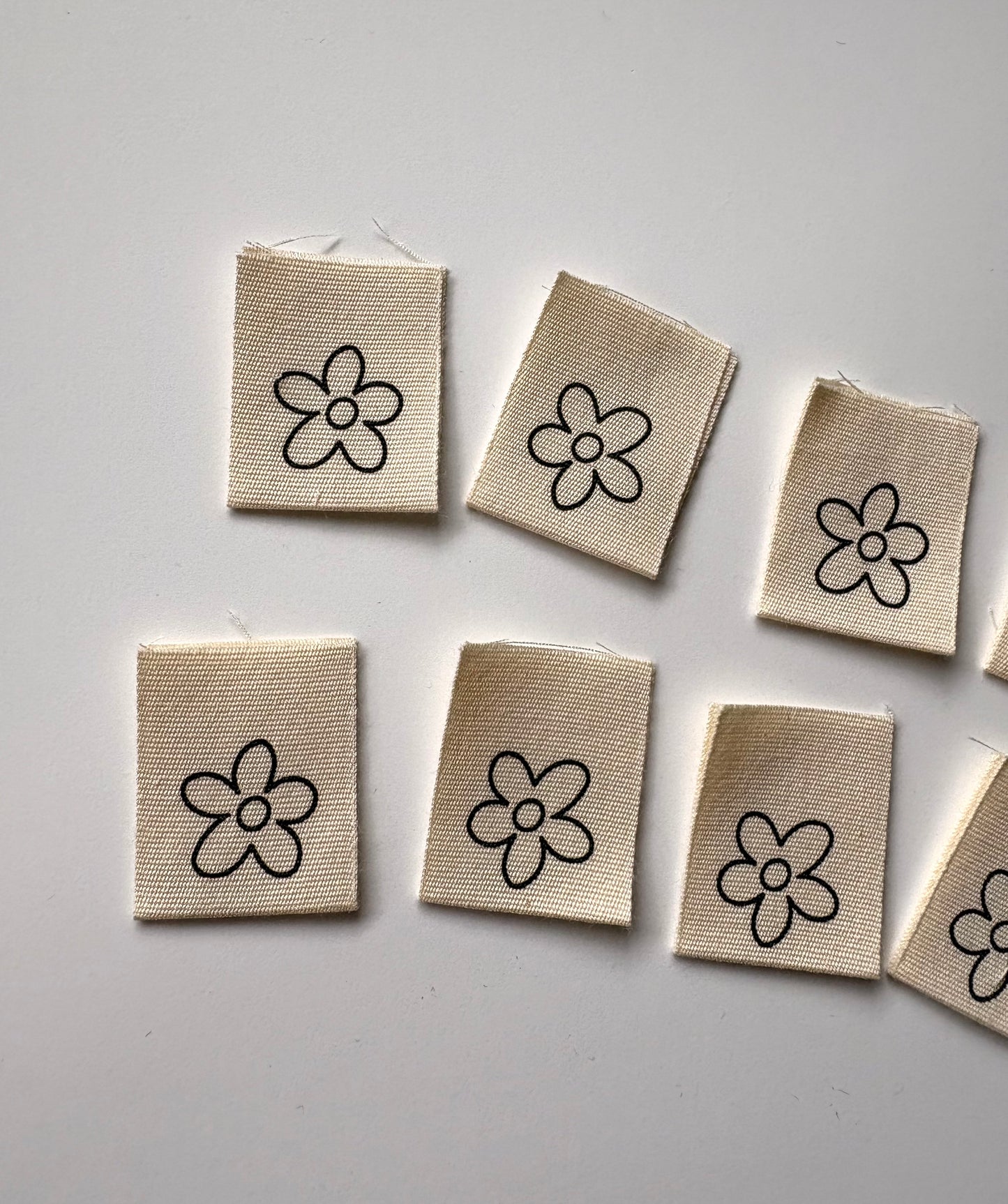 Cotton Labels - Flowers