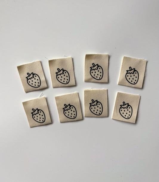 Cotton Labels - Strawberries