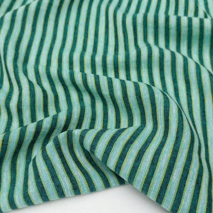 Honeydew Stripe Yarn Dyed Linen/Cotton Blend