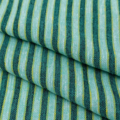 Honeydew Stripe Yarn Dyed Linen/Cotton Blend