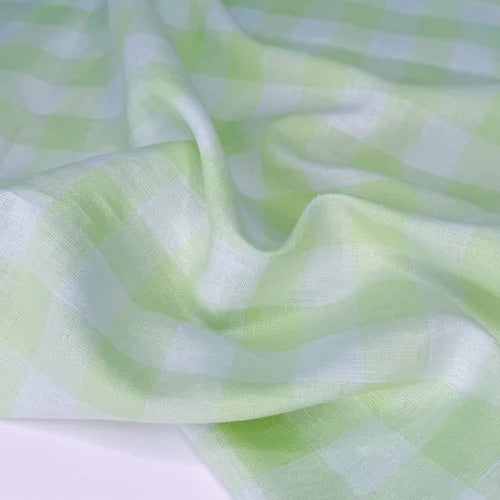 Lime Crush Yarn Dyed Linen/Cotton Blend