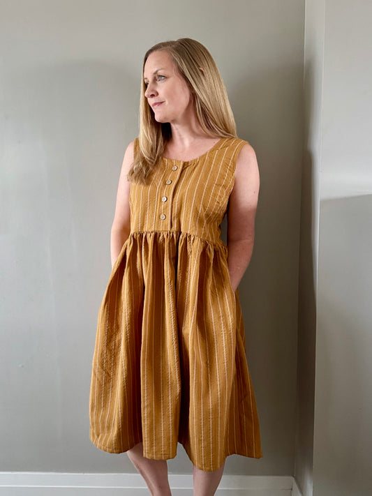 Bloom Button Top and Dress Sewing Pattern