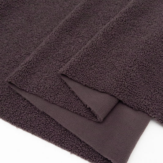 Fleece Backed Sherpa - Raisin