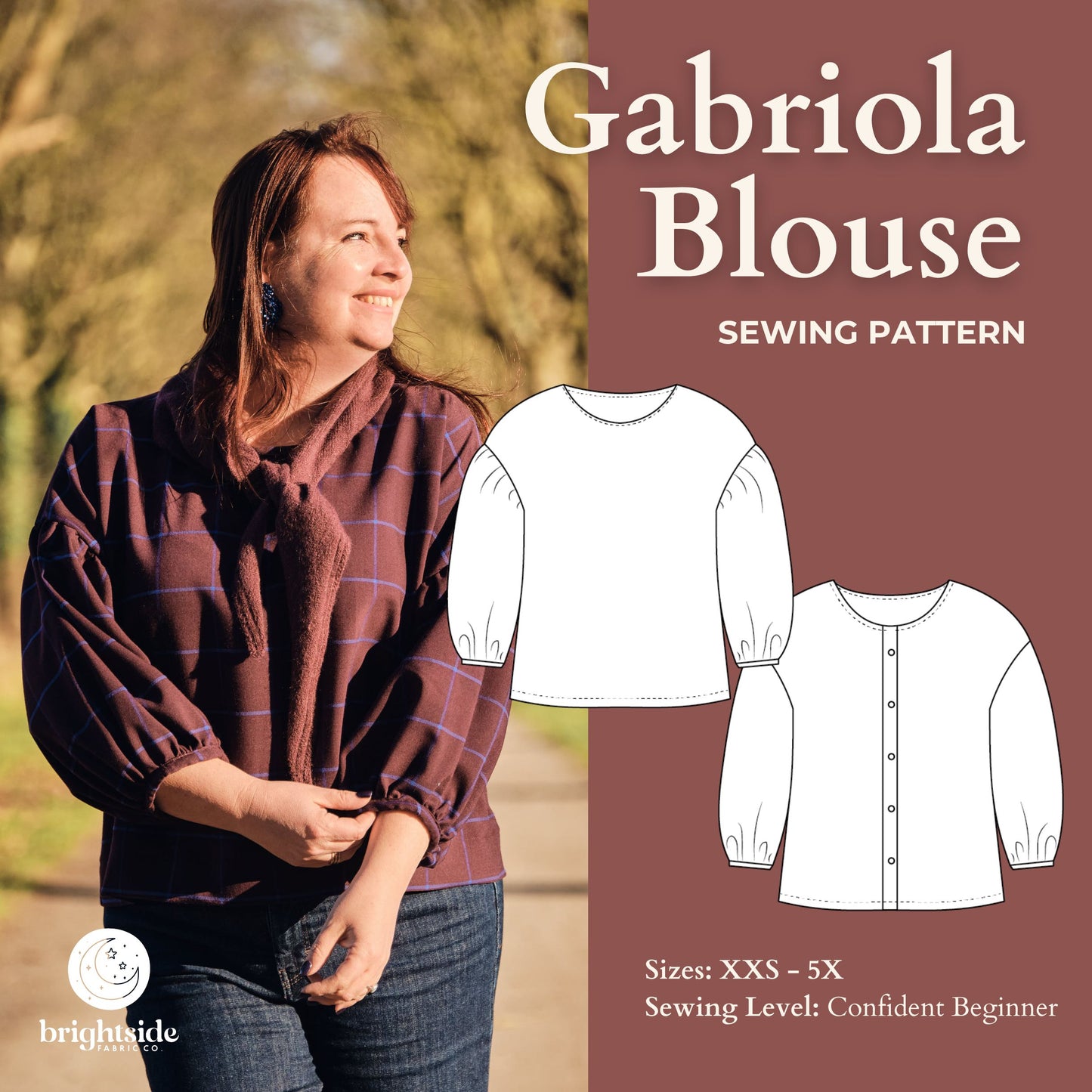 Gabriola Blouse Sewing Pattern