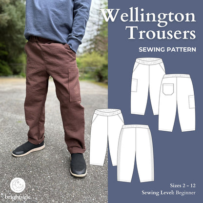 Kids Wellington Trousers Sewing Pattern