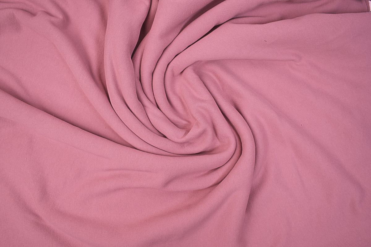 Organic Cotton Sweatshirt Fleece & Rib - Sea Rose