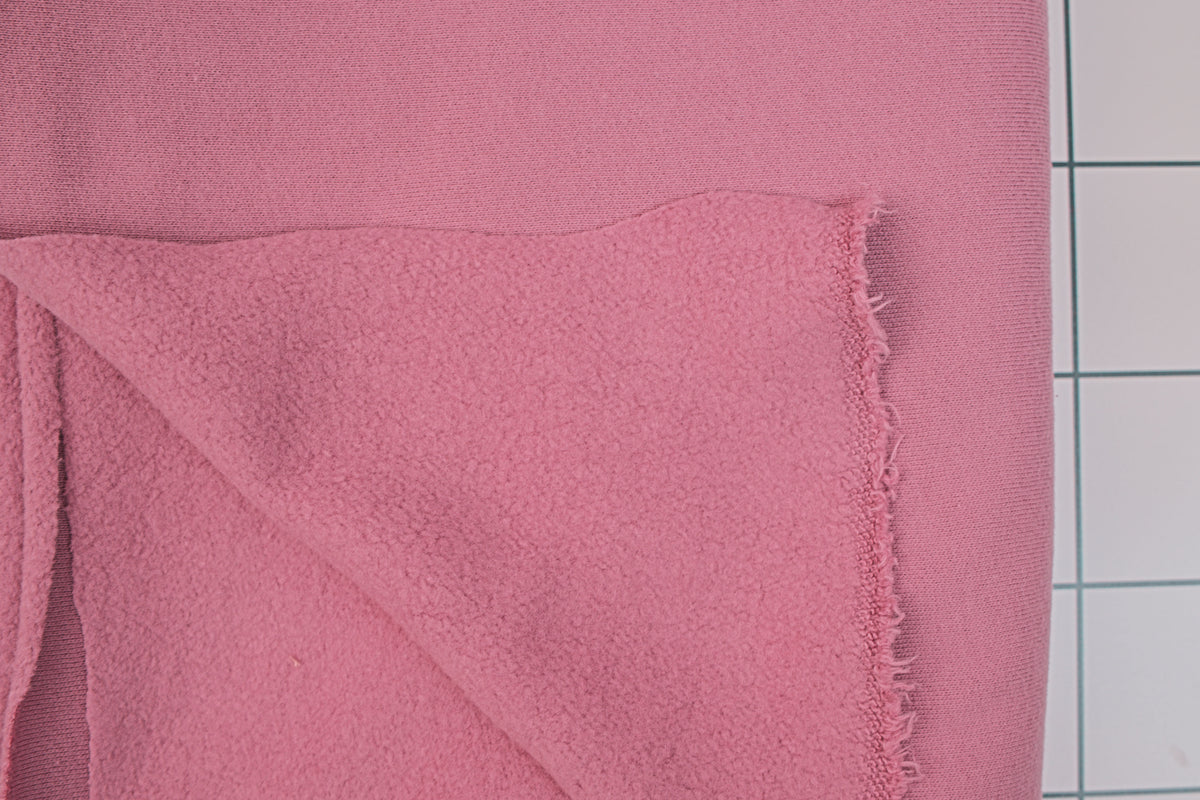 Organic Cotton Sweatshirt Fleece & Rib - Sea Rose