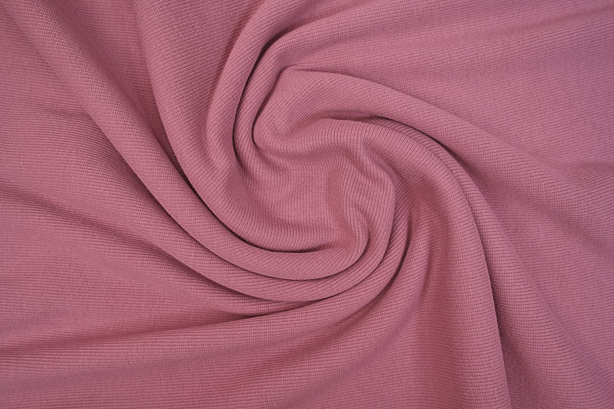 Organic Cotton Sweatshirt Fleece & Rib - Sea Rose