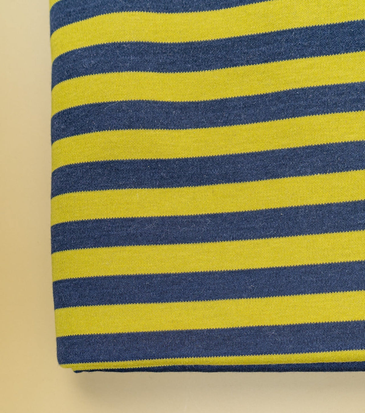 Striped Cotton Jersey - Navy/Pistachio