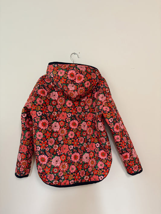 Floral Puffer Hooded Flora Jacket - Small