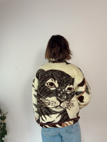 Leopard Flora Jacket Sample - Small