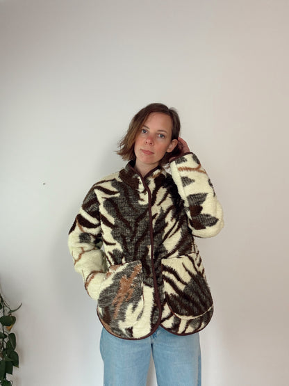 Leopard Flora Jacket Sample - Small