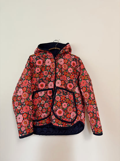 Floral Puffer Hooded Flora Jacket - Small