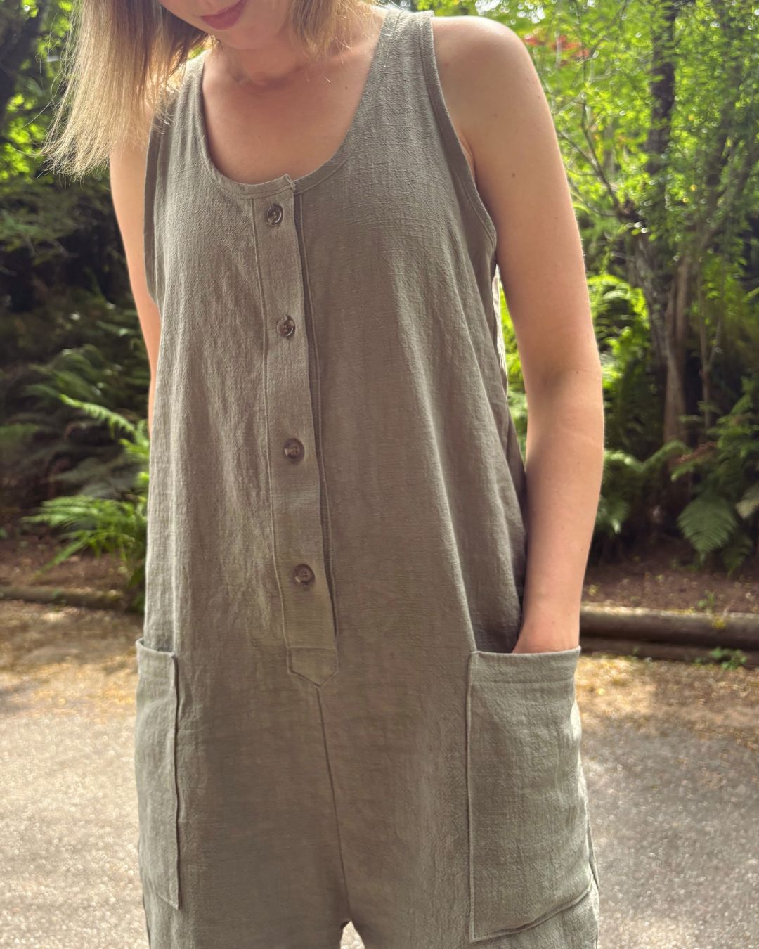 Stonewashed Ramie - Bay Leaf