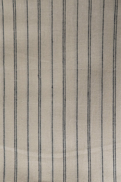 Hemp/Organic Cotton Stripe Chambray - Ivory