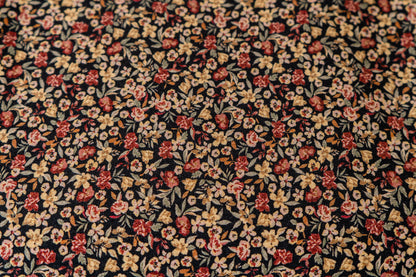 Moody Floral Stretch Cotton/Linen Blend