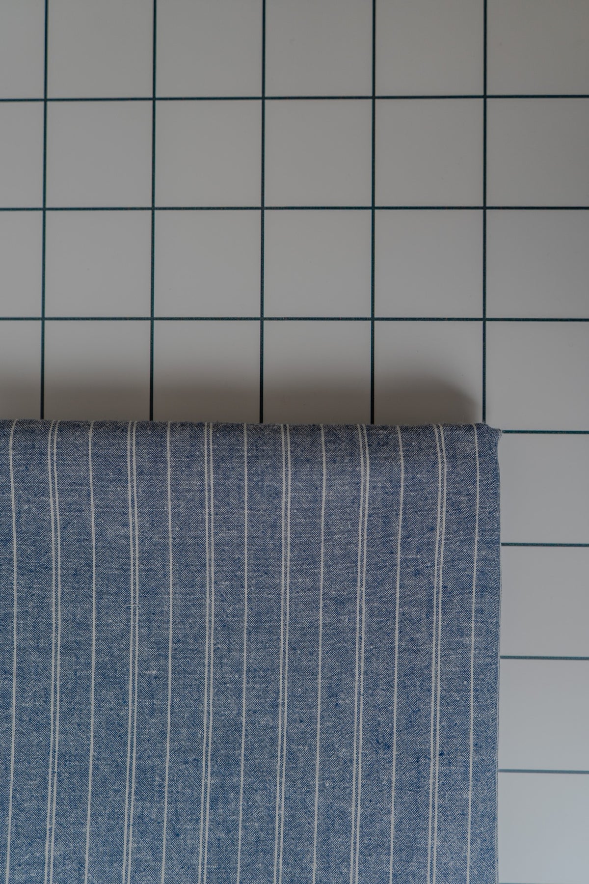 Hemp/Organic Cotton Stripe Chambray - Denim