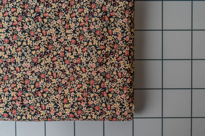 Moody Floral Stretch Cotton/Linen Blend
