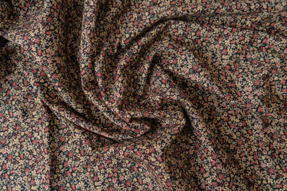 Moody Floral Stretch Cotton/Linen Blend