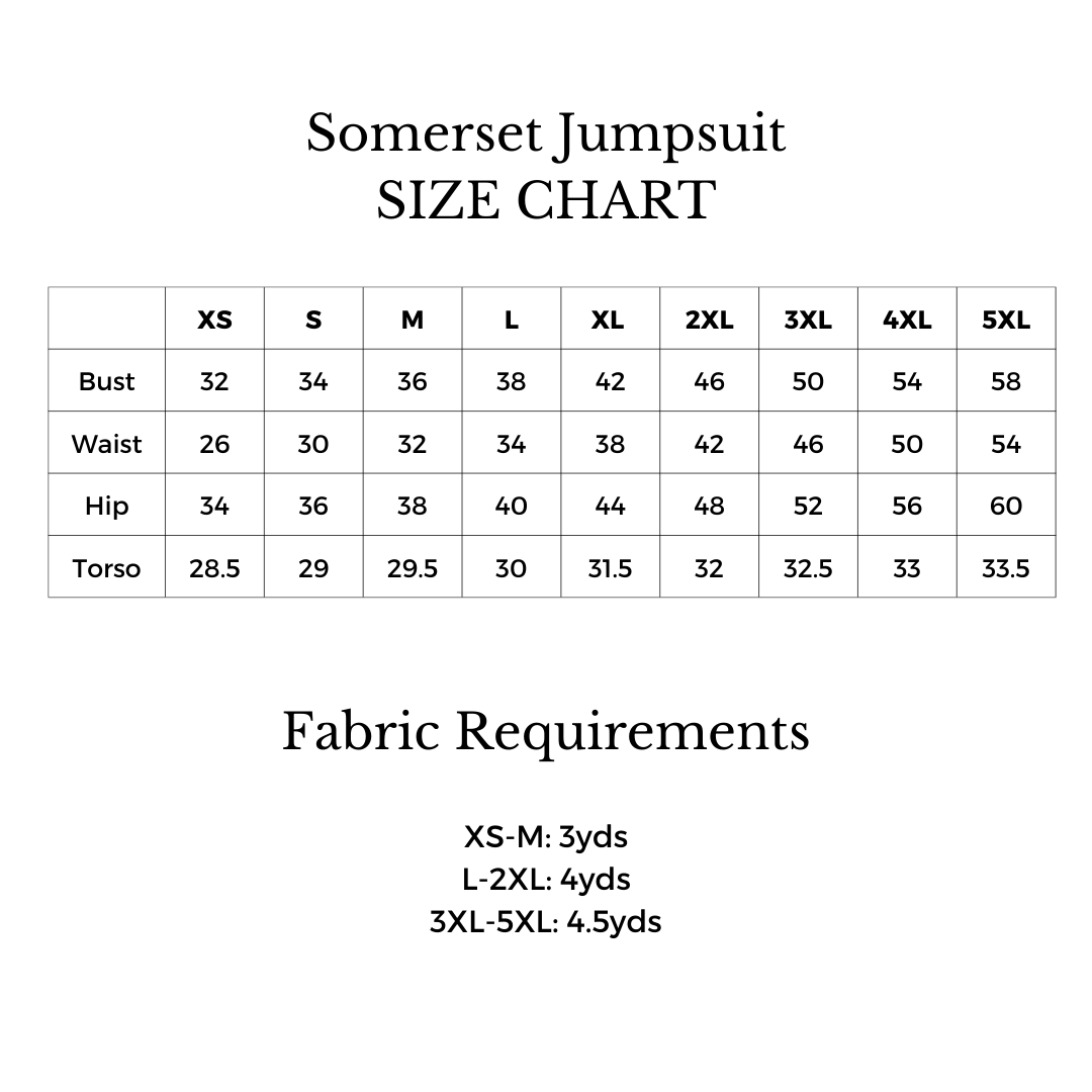 Somerset Jumpsuit Sewing Pattern