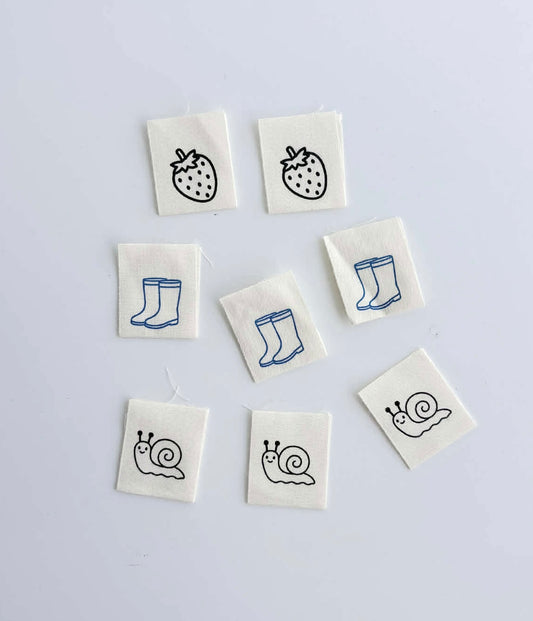 Cotton Labels - In the Garden